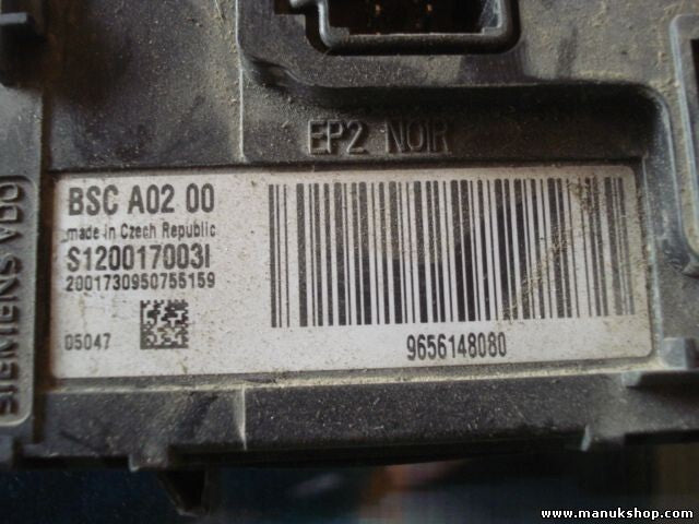 BSI Caja de fusibles Peugeot 407 BSC A02 00 SIEMENS 9656148080 S120017003I