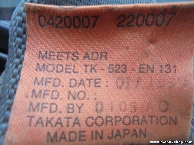 Cinturón de seguridad delantero izquierdo Mitsubishi Pajero II TK523EN131