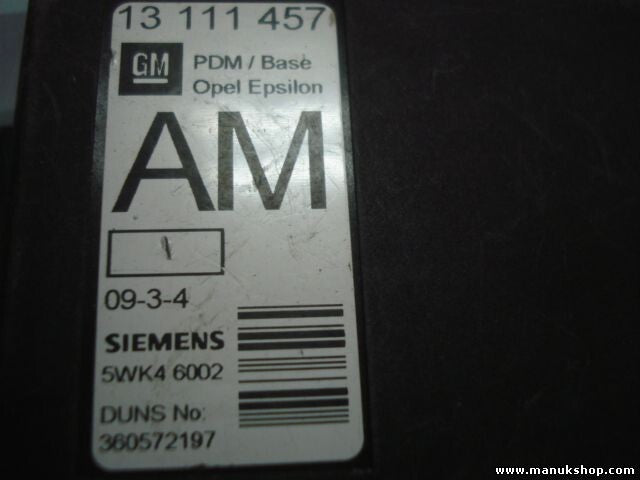 Unidad de control de la puerta Opel Vectra PDM Base 13111457AM 5WK46002
