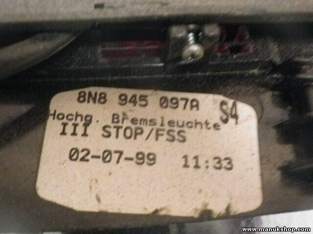 Luz de freno trasera Audi TT 8N8945097A 8N8 945 097A 8N8945097A