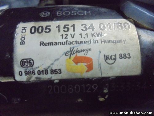 Arranque Mercedes-Benz 0051513401 005151340180 0986018853 1005831112