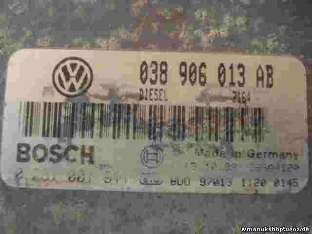 Centralita Seat Ibiza Cordoba 1.9 SDI 2002-2008 038906013AB BOSCH 0281001911