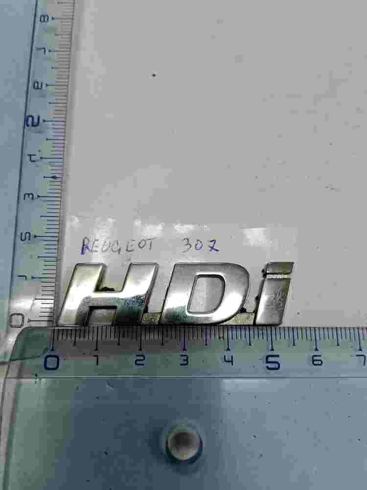 Emblema Peugeot 307 407 607 HDI 5.2cm.