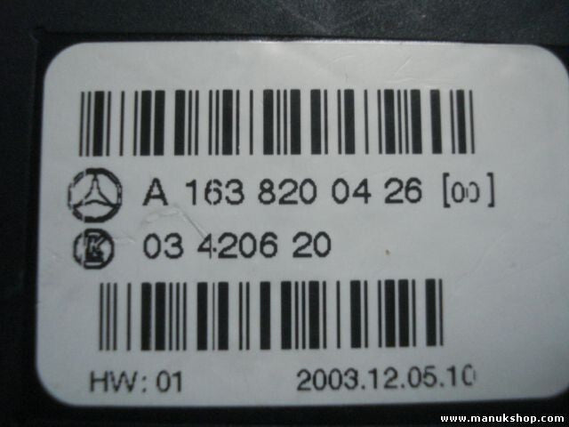 mando botonera elevalunas Mercedes-Benz A1638200426 LK 03420620 03 4206 20
