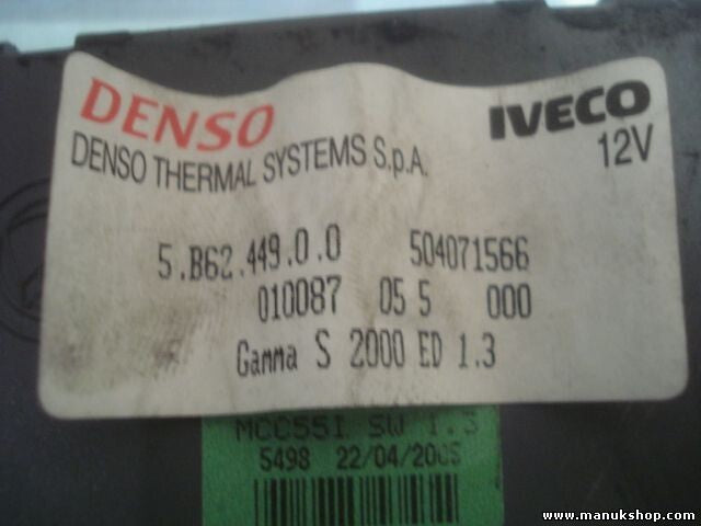 Control electrónico del aire acondicionado Iveco Daily 504071566 501300510001