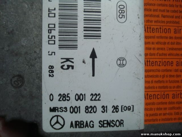 Sensor de impacto de airbag Mercedes-Benz W168 (K5) 0018203126 001 820 31 26