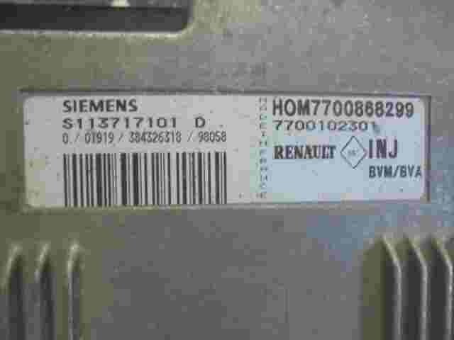 Centralita del motor Renault Megane HOM7700868299 HOM 7700868299 S113717101D
