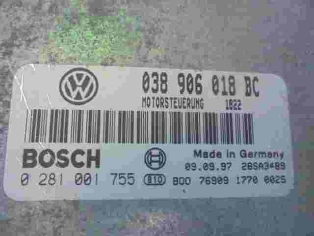 Centralita Skoda Octavia 1.9tdi 038906018BC 28SA3489 BOSCH 0281001755