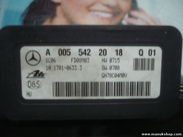 Sensor aceleración lateral Mercedes-Benz ML350 W164 A0055422018 10170106333