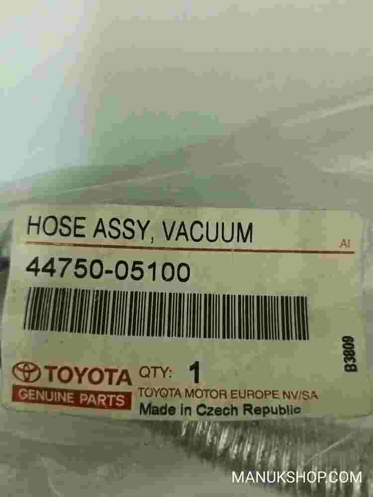 Hose Assy Vacuum Toyota 4475005100 44750-05100