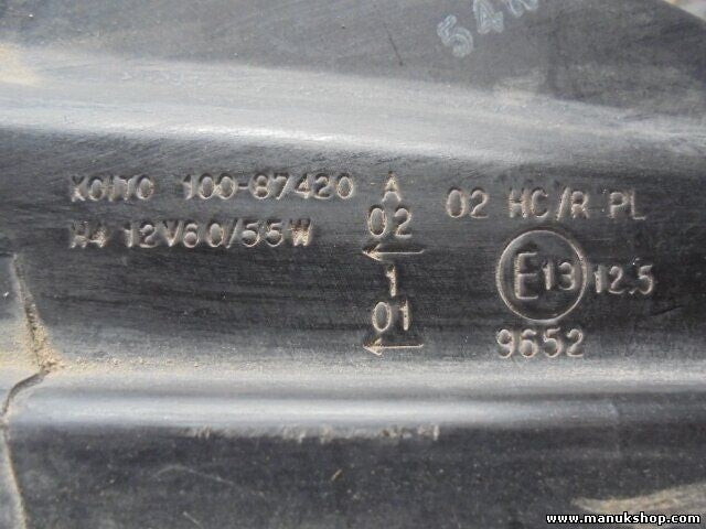 Faro delantero derecho Mitsubishi Pajero 10087420 100-87420 100 87420 H4