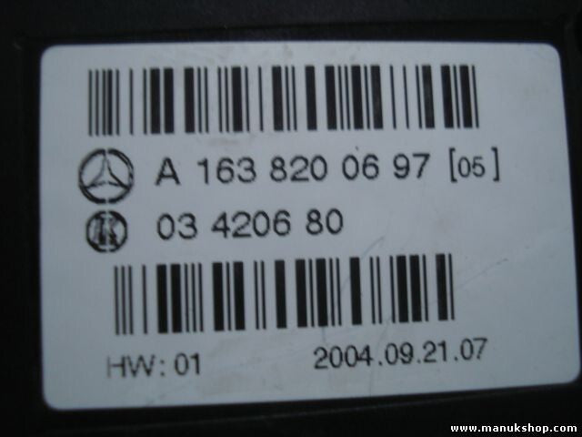mando botonera elevalunas ML 320 2004 A1638200697 A 163 820 06 97 LK 03420680