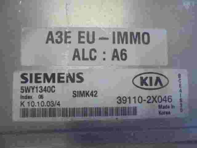 Centralita Kia Rio 391102X046 39110-2X046 SIEMENS 5WY1340C SIMK42 Indice 05