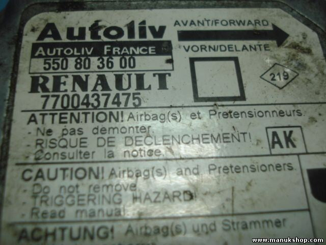 Sensor de impacto de airbag Renault Megane 7700437475 7700 437 475 550803600