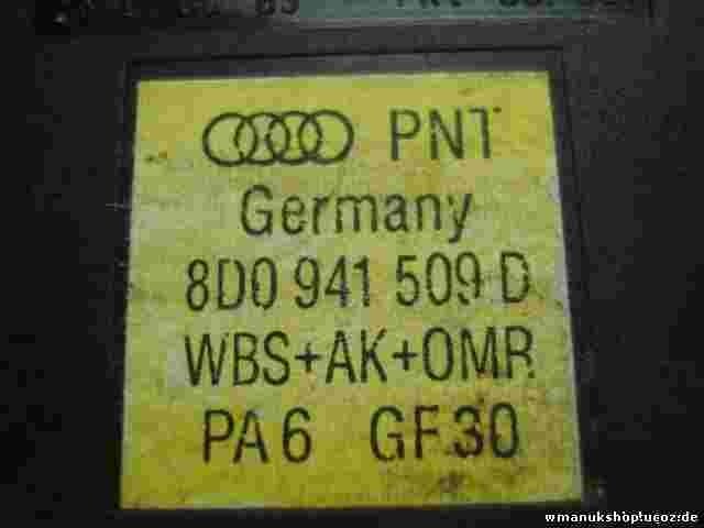 Interruptor de emergencia Audi A4 WBS+AK+OMR 8D0 941 509 D 8D0941509D 8DO941509D