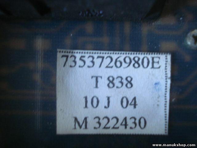 Interruptor de emergencia Fiat Doblo 7353726980E T838 10J04 M322430