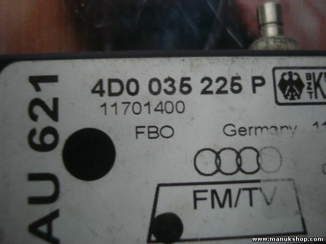 Amplificador de antena AUDI A8 S8 4D D2 4D0035225P 4DO035225P 11701400