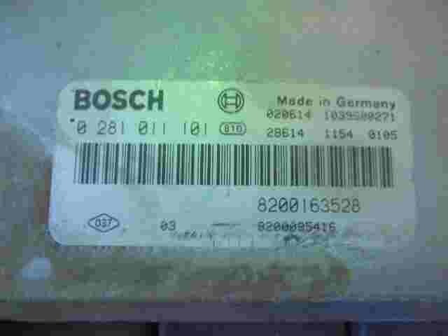 Centralita Renault Laguna 1.9 8200163528 8200095416 1039S00271 BOSCH 0281011101