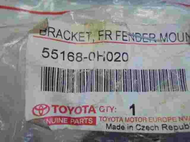 Front RH Fender Mounting Bracket Toyota Aygo II 551680H020 55168-0H020