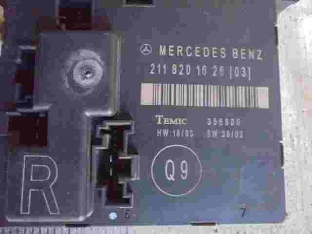 Unità di controllo porta Mercedes E W211 (R) 2118201626 Q9 TEMIC 356805