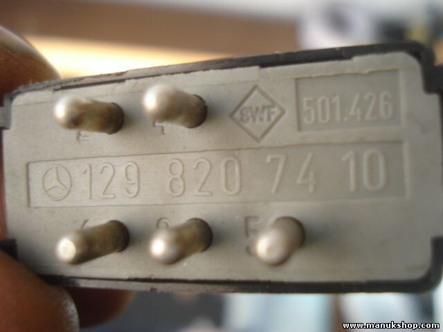 Interruptor Luneta Trasera Desempañador Mercedes-Benz 1298207410 129 820 74 10