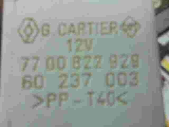 Relé del limpiaparabrisas Renault Laguna Kangoo 7700822929 G.CARTIER 60237003