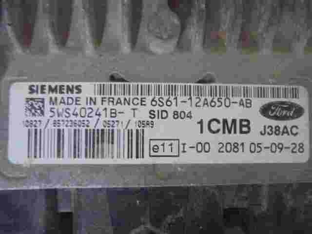 Centralita Ford Fiesta Focus 6S6112A650AB 6S61-12A650-AB SIEMENS 5WS40241BT .