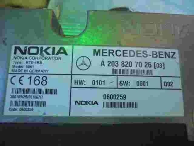 Centralita Bluetooth Teléfono Mercedes A2038207026 (03) Nokia RTE-4RB 0600259