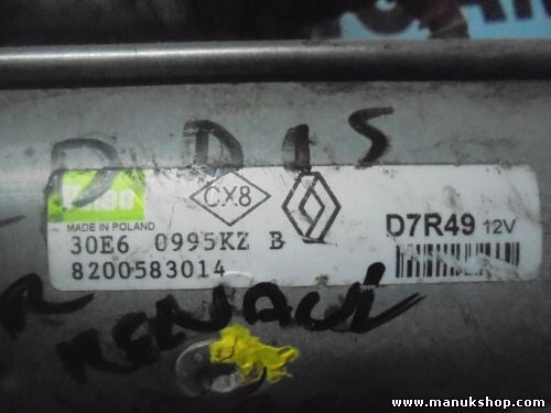 Arranque Renault 96 kW 131 PS 8200583014 D7R49 30E6 0995KZ