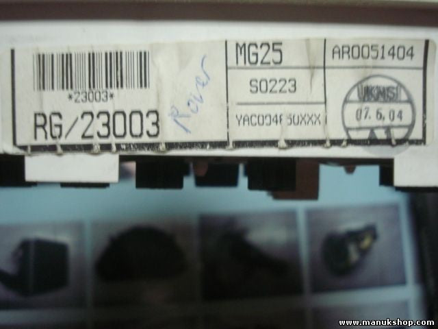 Cuadro de instrumentos Rover YAC004850XXX RG 23003 MG25 AR0051404