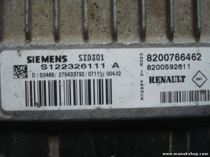 Centralita del motor Renault Scenic SID 301 8200766462 8200592611 S122326111A