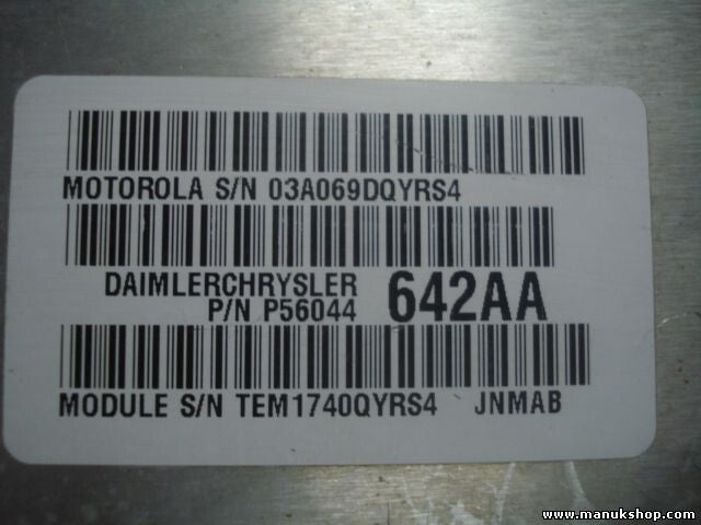 Centralita Jeep Grand Cherokee P56044642AA P56044 642AA MOTOROLA JNMAB