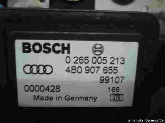 Sensor guiñada Audi 1997-2005 4B0907655 4B0 907 655 4BO907655 B0SCH 0265005213