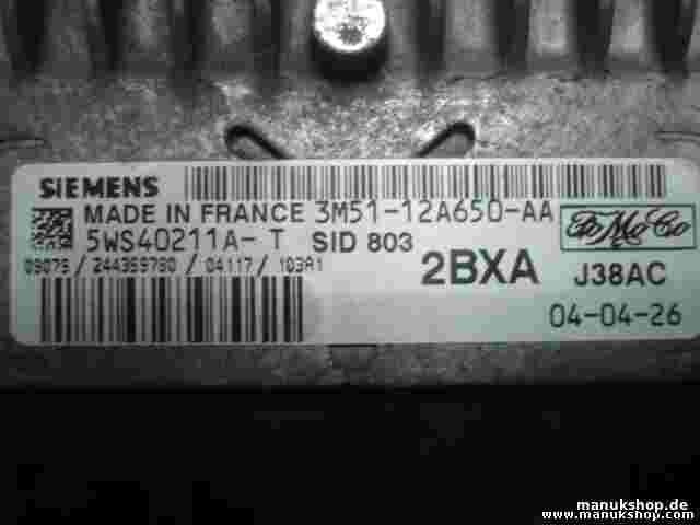 Centralita Ford Focus II C-Max 3M5112A650AA SID803 SID 803 SIEMENS 5WS40211AT