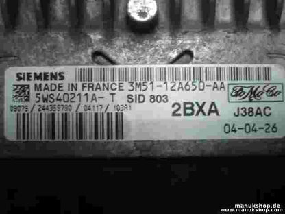 Centralita Ford Focus II C-Max 3M5112A650AA SID803 SID 803 SIEMENS 5WS40211AT