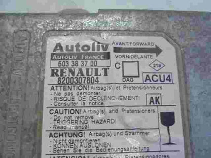 Sensore di impatto airbag Renault Megane II (AK) 8200307804 603383700