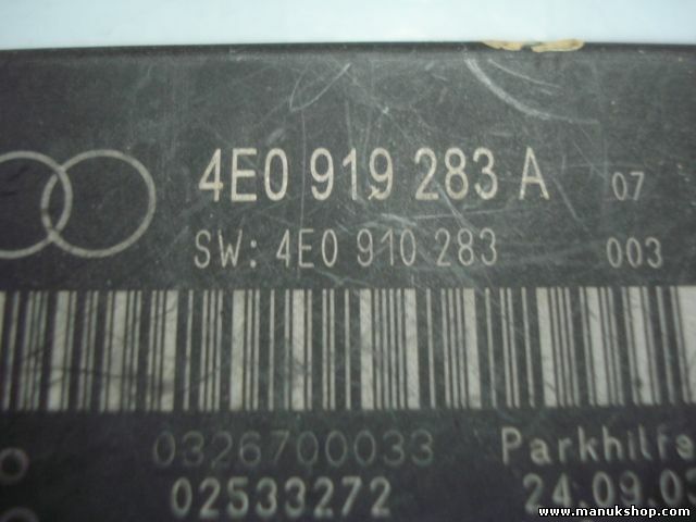 Controllo elettronico del parcheggio Audi A8 4E0919283A 4E0910283 4EO919283A