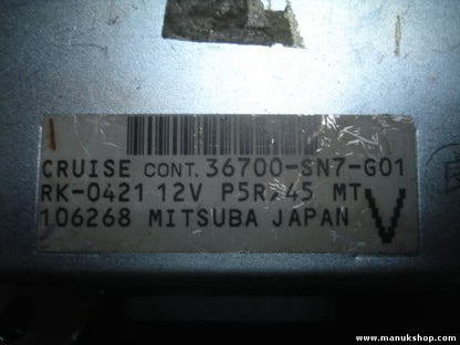 Módulo de control de crucero Honda 36700SN7G01 RK-0421 12V P5R.45 MT 106268