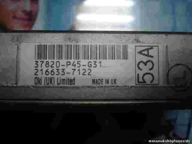 Centralita del motor Honda Accord Rover 600 37820P45G31 37820 P45 G31 3068257825