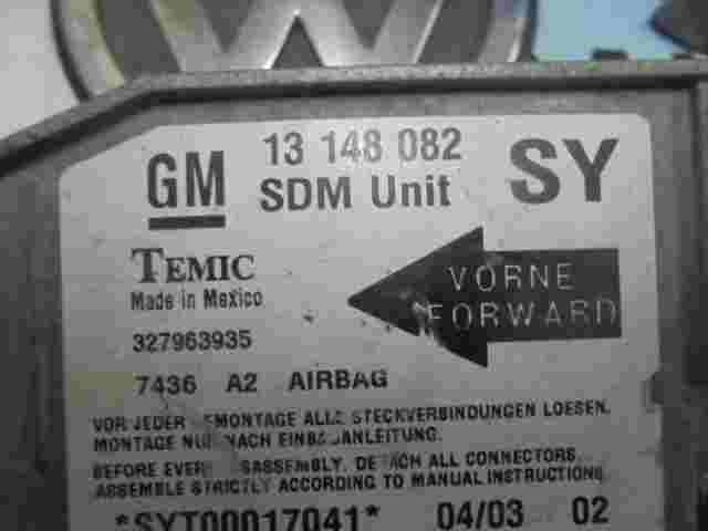 Airbag Centralita Opel Meriva A 13148082SY 13148082 SY TEMIC 327963935 A2