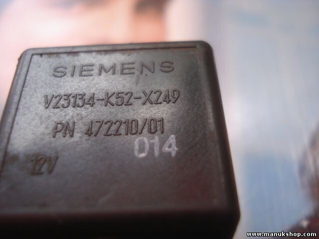 Relé Volvo 340 360 440 460 480 S40 V40 SIEMENS V23134-K52-X249 V23134K52X249