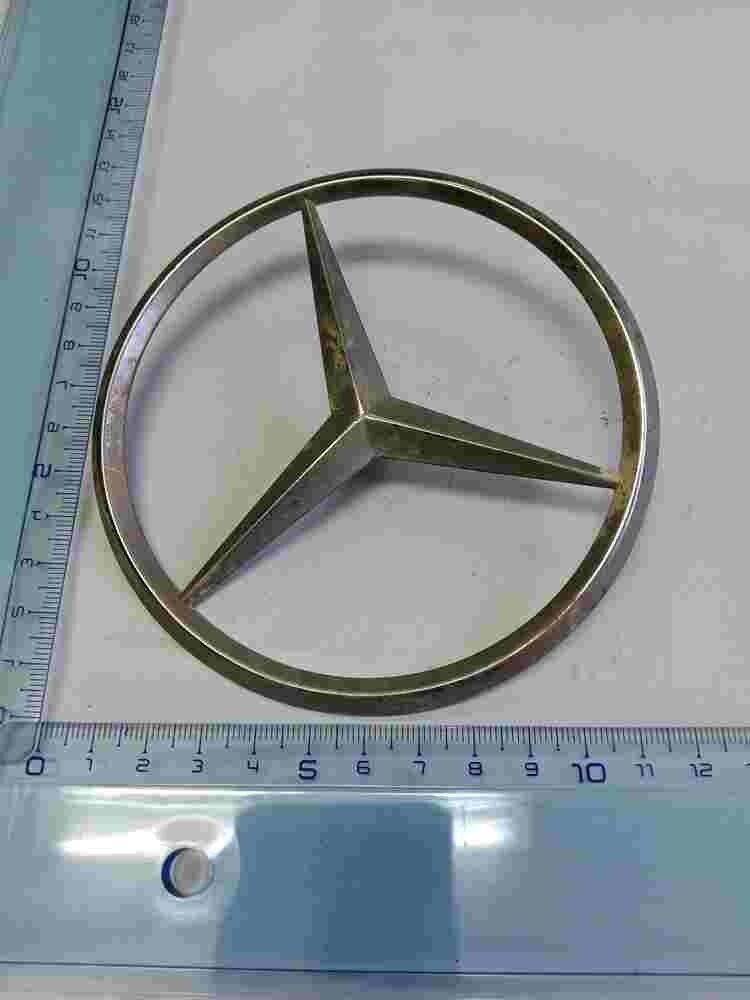 Emblema Mercedes-Benz W123 W126 1237580158 123 758 01 58 9 cm.