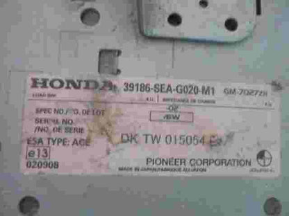 Amplificador de antena Honda Accord 39186SEAG020M1 Pioneer GM-7027ZH DKTW 015054