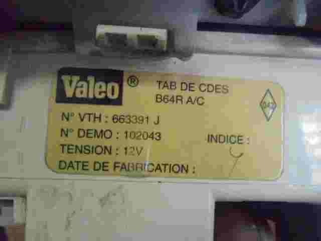 Controllo riscaldamento Renault Megane 663391J 663391 J 102043 B64R.