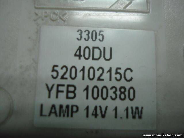 Reloj Digital Land Rover LAMP14V1.1W 52010215C YFB100380 YFB 100380