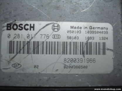 Centralita del motor Renault Scenic Megane 1.9 8200391966 8200386508 0281011776