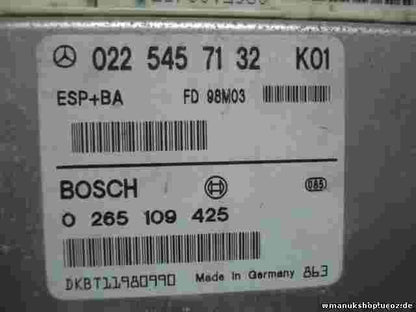 ESP BA Centralita Mercedes-Benz 0225457132 K01 FD98M03 BOSCH 0265109425