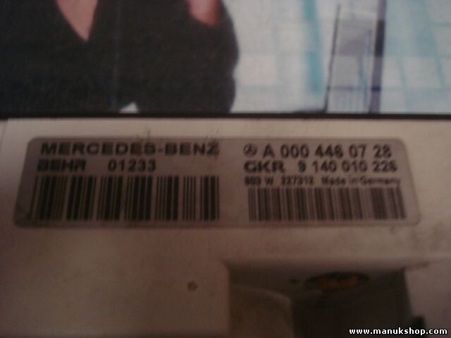 Control de la calefacción Mercedes-Benz A0004460728 9140010226 BEHR 01223