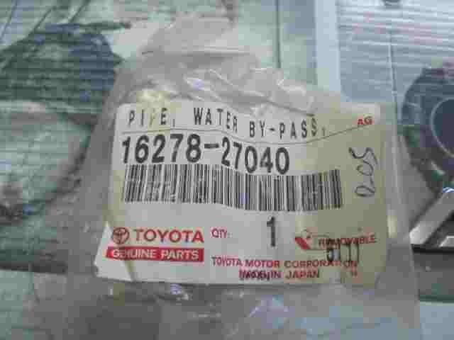 Pipe Water By-Pass  Toyota Corolla 1627827040 16278-27040