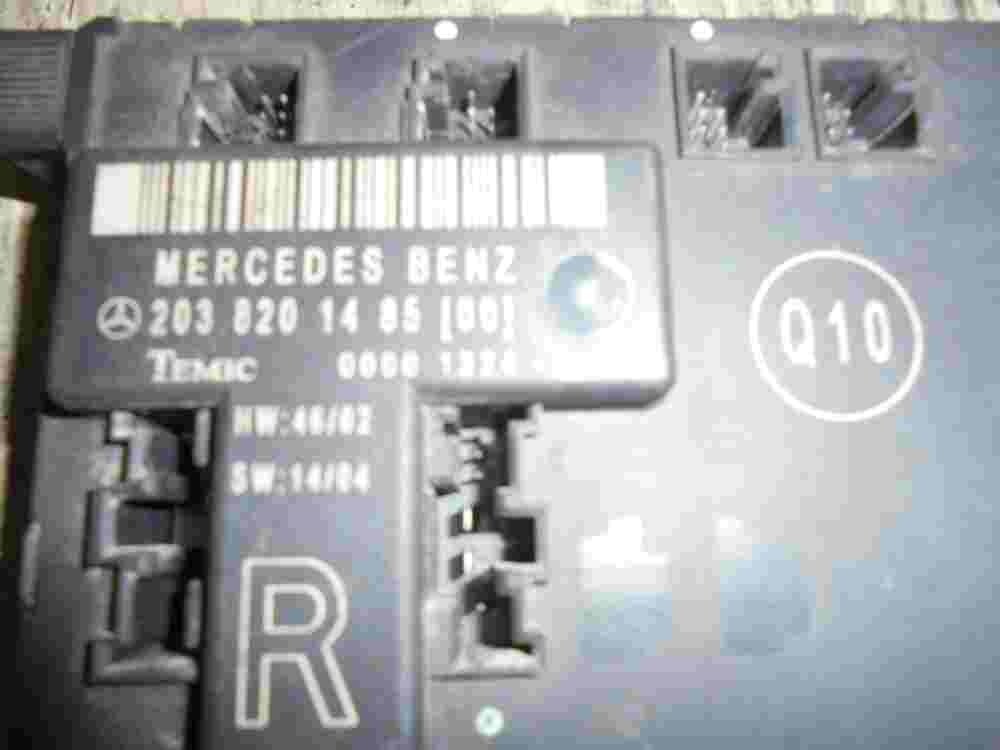 Modulo di controllo carrozzeria Mercedes W203 2038201485 Q10 TEMIC 0000 1324